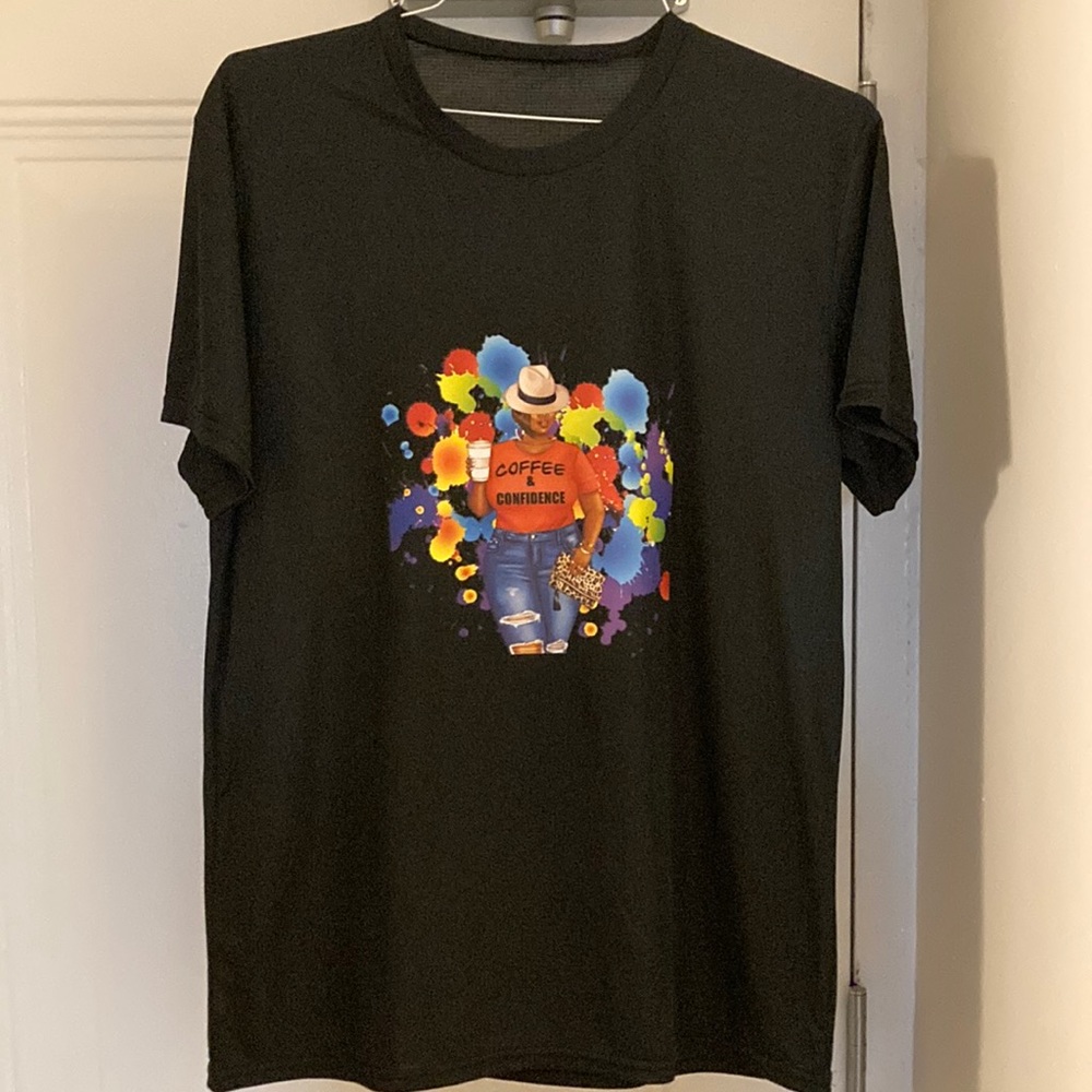 Custom made black T-shirt